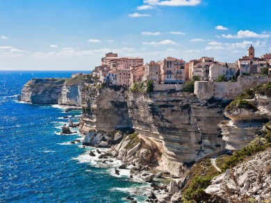 Les falaises de Bonifacio.  